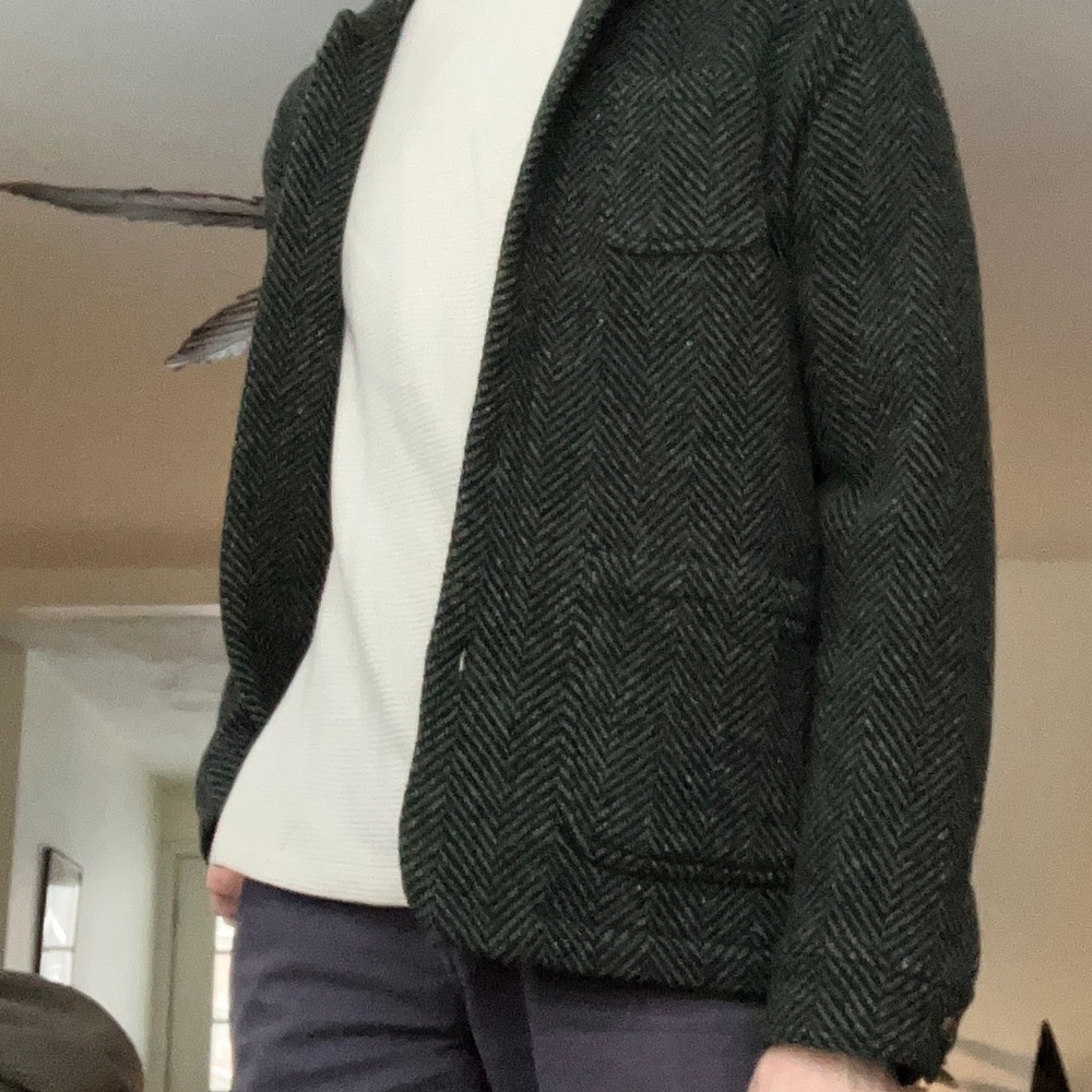 Octobre Green Chevron Nelson Jacket